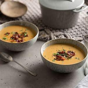 Sweet Potato, Potato & Bacon Soup