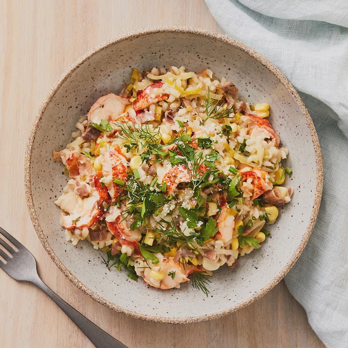Lobster and Corn Risotto