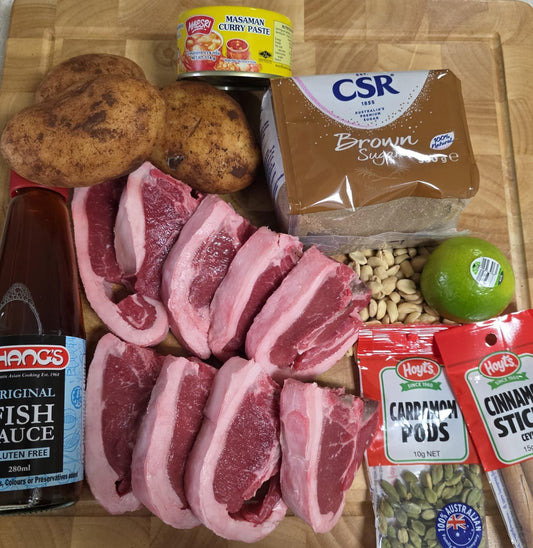 Outback Rustic Massaman Lamb Curry | Hearty & Authentic Recipe Card