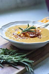 Sweet Potato, Potato & Bacon Soup